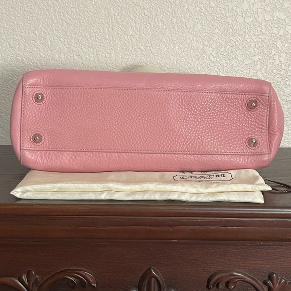 FINAL PRICE Vintage Coach Hamilton satchel bag #13091  Pink & White - Picture 7 of 16